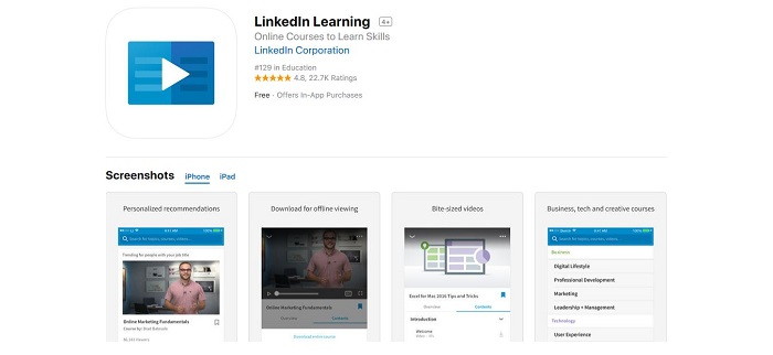 Learning Apps - LinkedIn Learning