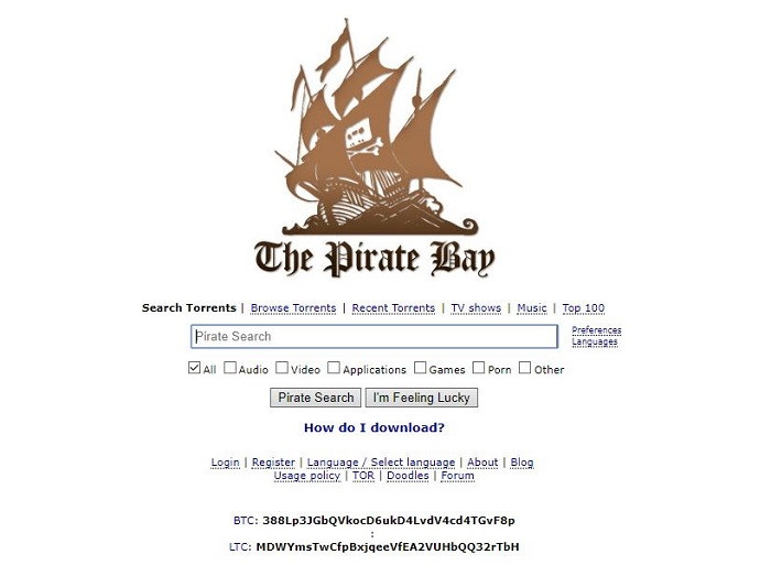 PiratesBay - Free Torrent Sites