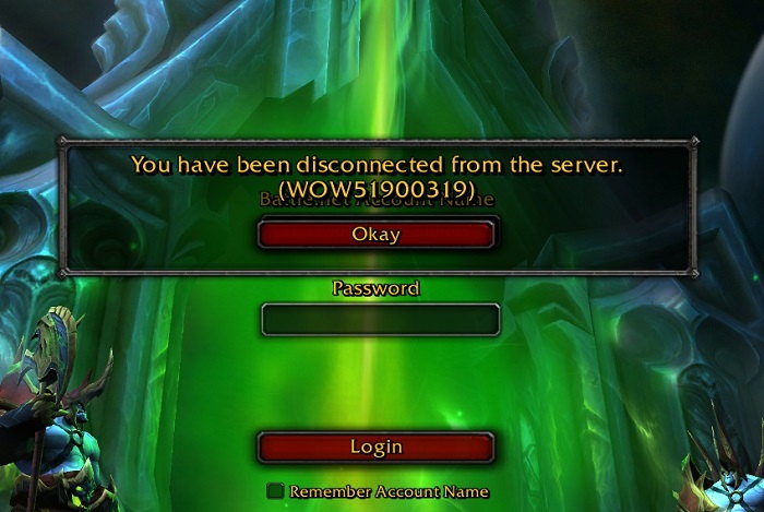 WOW51900319 Error in World of Warcraft