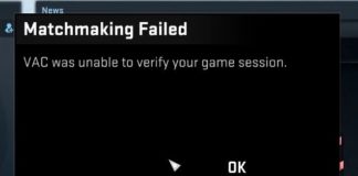 VAC Was Unable to Verify the Game Session in CSGO