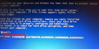 BSOD Error 0x0000007B Windows Fail to Boot