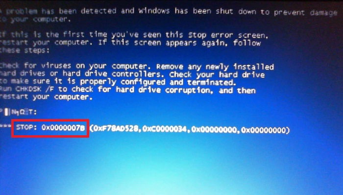 BSOD Error 0x0000007B Windows Fail to Boot