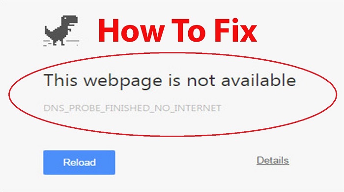 DNS_Probe_Finished_No_Internet Error in Chrome