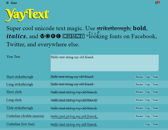 Yaytext - Best Vaporwave Text Generator