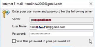 Outlook Keeps Asking For Password in Windows 10