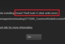 Steam Disk Write Error in Windows 10