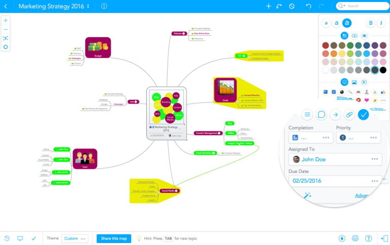 easy mind mapping software free