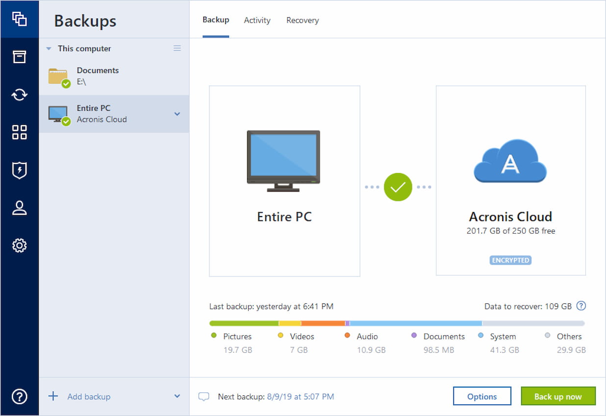 Best Free Backup Software for Windows - Acronis True Image
