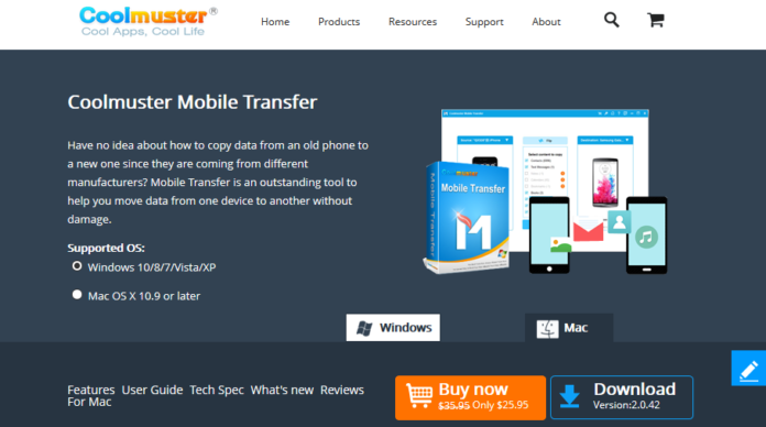 coolmuster mobile transfer windows locatin