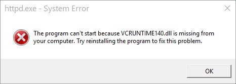 VCRUNTIME140.DLL is Missing From Your Computer