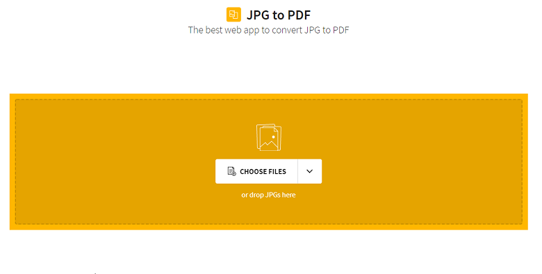 SmallPDF JPG to PDF