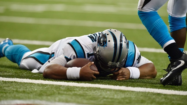 Atlanta Falcons Give Up Early Touchdown Run to Cam Newton