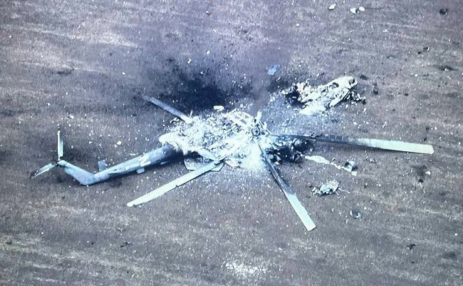 Thirty Russian Helicopters Destroyed in Surprise Attack