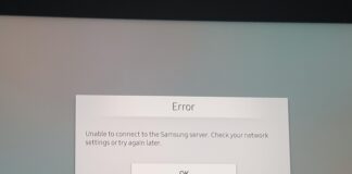 Unable To Connect To Samsung Server