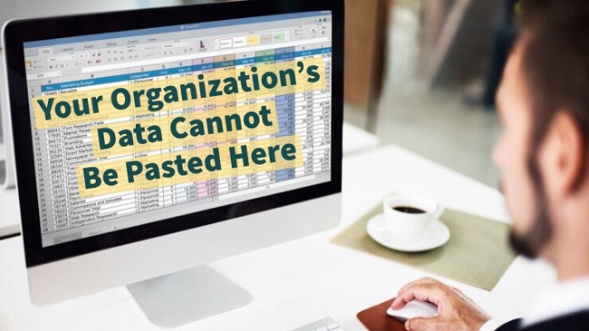 Your Organization's Data Cannot Be Pasted Here.