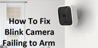 Blink Camera Failing to Arm