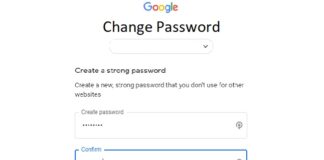Change Password Google Accounts