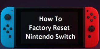 How To Factory Reset Nintendo Switch